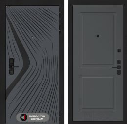 Дверь входная Лабиринт LEOLAB 11 Графит софт