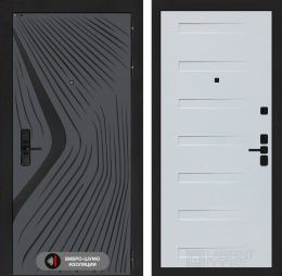 Дверь входная Лабиринт LEOLAB 14 Дуб кантри белый горизонтальный