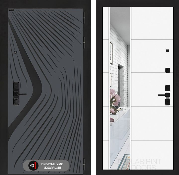 Дверь входная Лабиринт LEOLAB 19 Белый софт