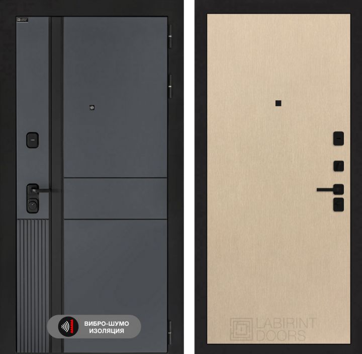 Дверь входная Лабиринт EVOLAB 05 Венге светлый