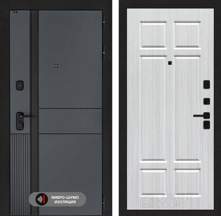 Дверь входная Лабиринт EVOLAB 08 Кристалл Вуд