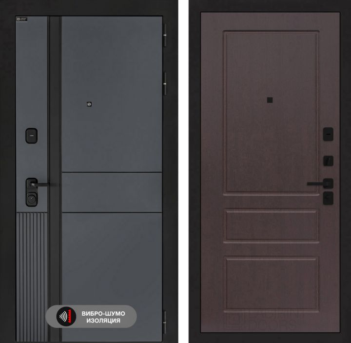 Дверь входная Лабиринт EVOLAB 03 Орех премиум