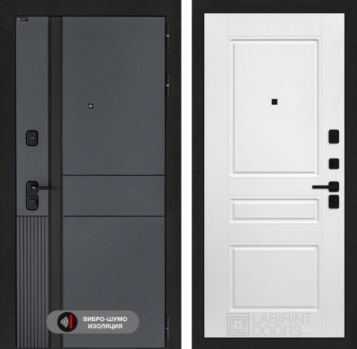 Дверь входная Лабиринт EVOLAB 03 Белый софт