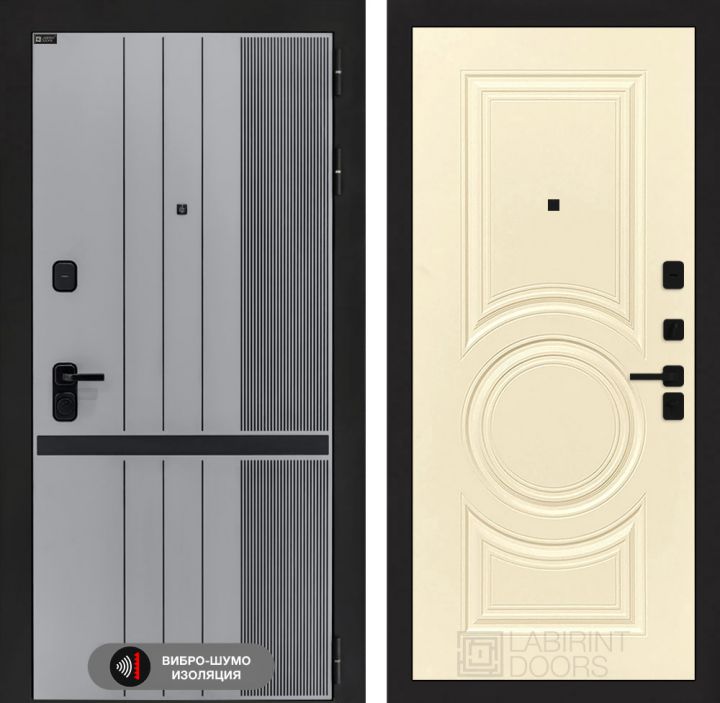 Дверь входная Лабиринт SKYLAB 23 Ванилла веллюто