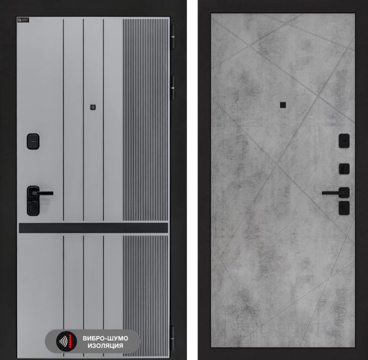 Дверь входная Лабиринт SKYLAB 24 Бетон светлый