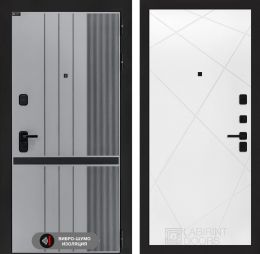 Дверь входная Лабиринт SKYLAB 24 Белый софт