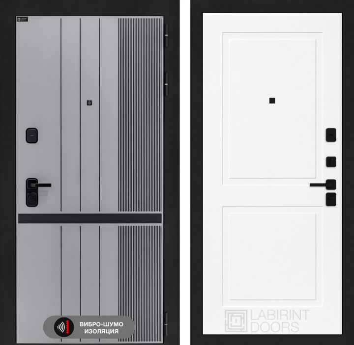 Дверь входная Лабиринт SKYLAB 11 Белый софт