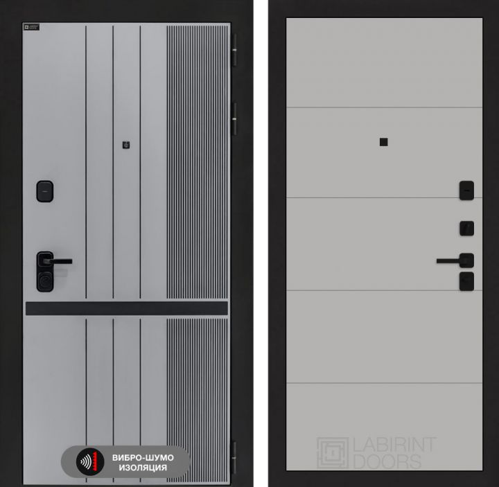 Дверь входная Лабиринт SKYLAB 13 Грей софт