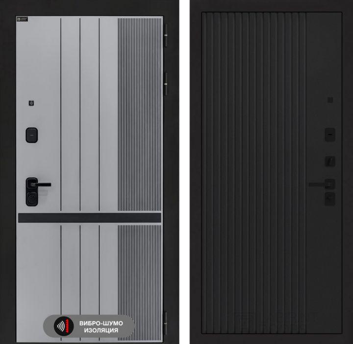 Дверь входная Лабиринт SKYLAB 29 Черный кварц