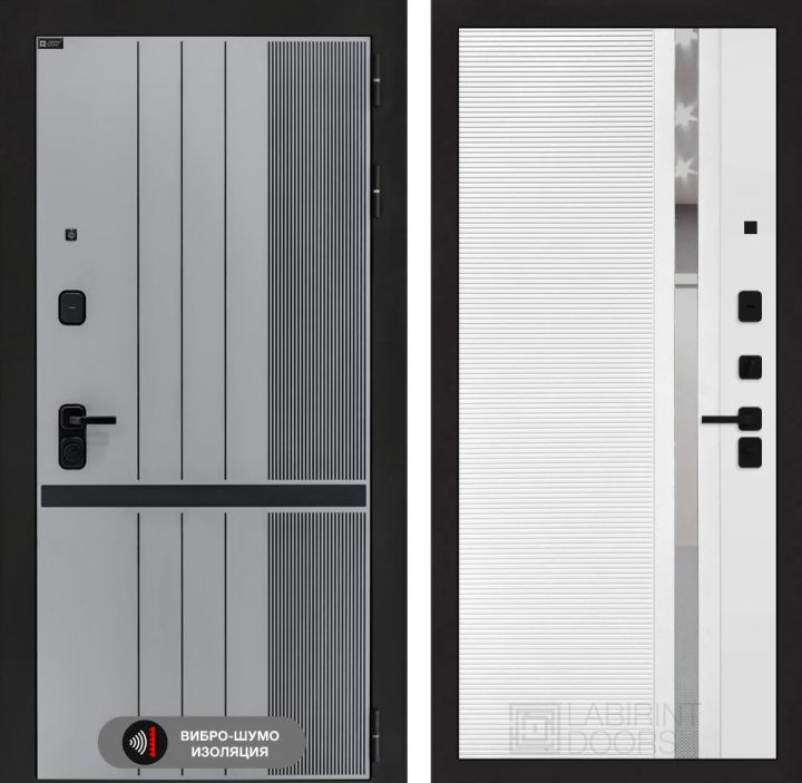 Дверь входная Лабиринт SKYLAB 31 Белый софт