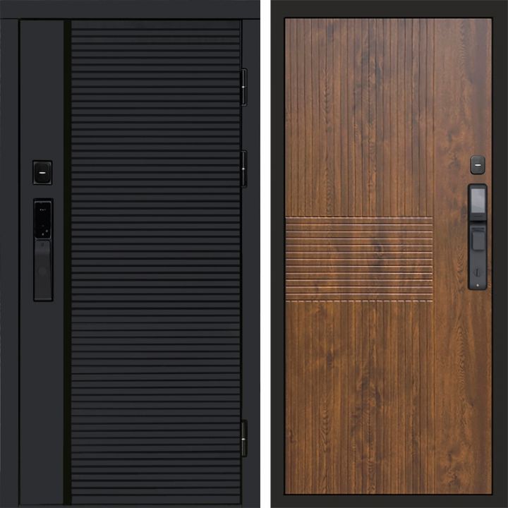 Входная дверь Termo-door BLACK LINE с электронным замком Мастино Дуб