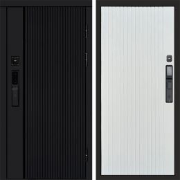 Входная дверь Termo-door УРБАН BLACK с электронным замком FLAT Белый Софт
