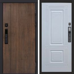 Входная дверь Termo-door ТВИСТ УЛЬТРА с электронным замком Мадрид Белый Софт