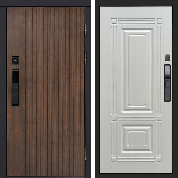 Входная дверь Termo-door ТВИСТ УЛЬТРА с электронным замком Мадрид Лиственница