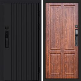 Входная дверь Termo-door ТВИСТ BLACK с электронным замком Орех стандарт