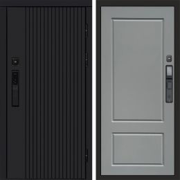 Входная дверь Termo-door ТВИСТ BLACK с электронным замком Марсель Грей Софт
