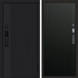 Входная дверь Termo-door ТВИСТ BLACK с электронным замком FLAT Черный Кварц