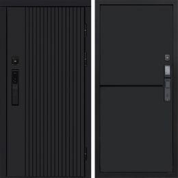 Входная дверь Termo-door ТВИСТ BLACK с электронным замком Нео Black