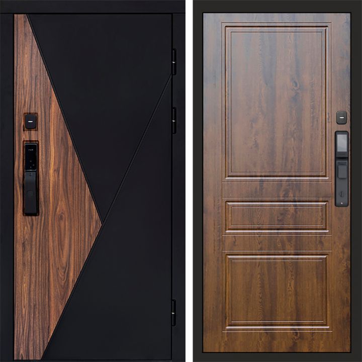 Входная дверь Termo-door МАТРИКС с электронным замком Классика дуб