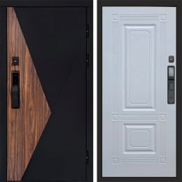 Входная дверь Termo-door МАТРИКС с электронным замком Мадрид Белый Софт