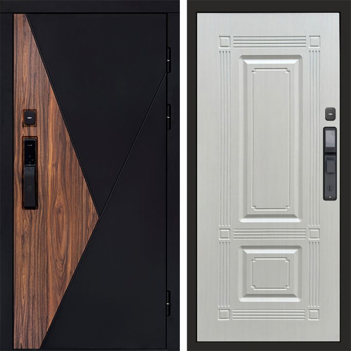 Входная дверь Termo-door МАТРИКС с электронным замком Мадрид Лиственница