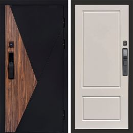 Входная дверь Termo-door МАТРИКС с электронным замком Марсель Слоновая Кость