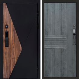 Входная дверь Termo-door МАТРИКС с электронным замком Мастино Бетон Темный