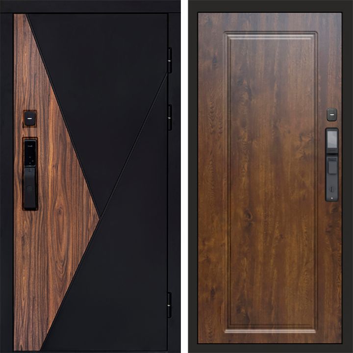 Входная дверь Termo-door МАТРИКС с электронным замком Гранд Дуб