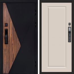 Входная дверь Termo-door МАТРИКС с электронным замком Гранд Слоновая Кость