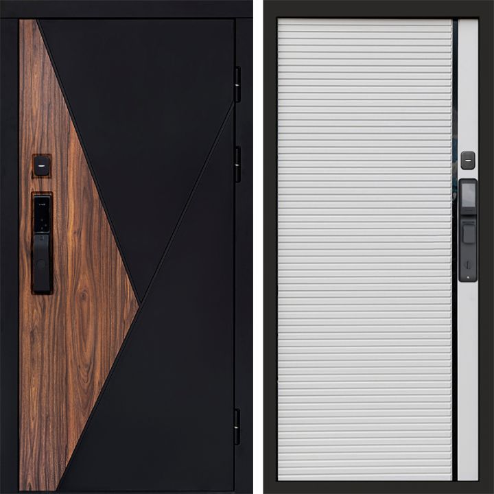 Входная дверь Termo-door МАТРИКС с электронным замком Porte white