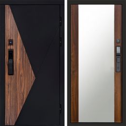 Входная дверь Termo-door МАТРИКС с электронным замком Зеркало дуб