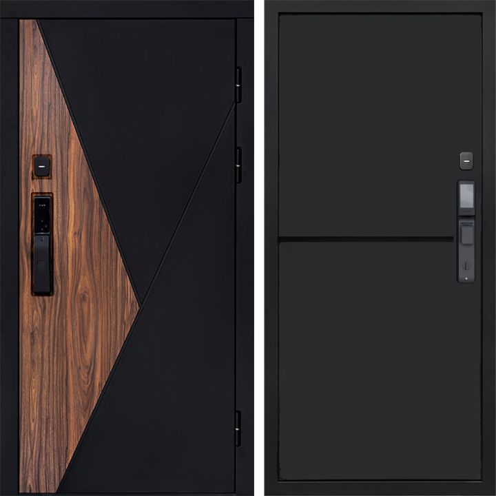 Входная дверь Termo-door МАТРИКС с электрозамком Нео Black
