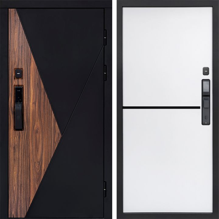 Входная дверь Termo-door МАТРИКС с электрозамком Нео White
