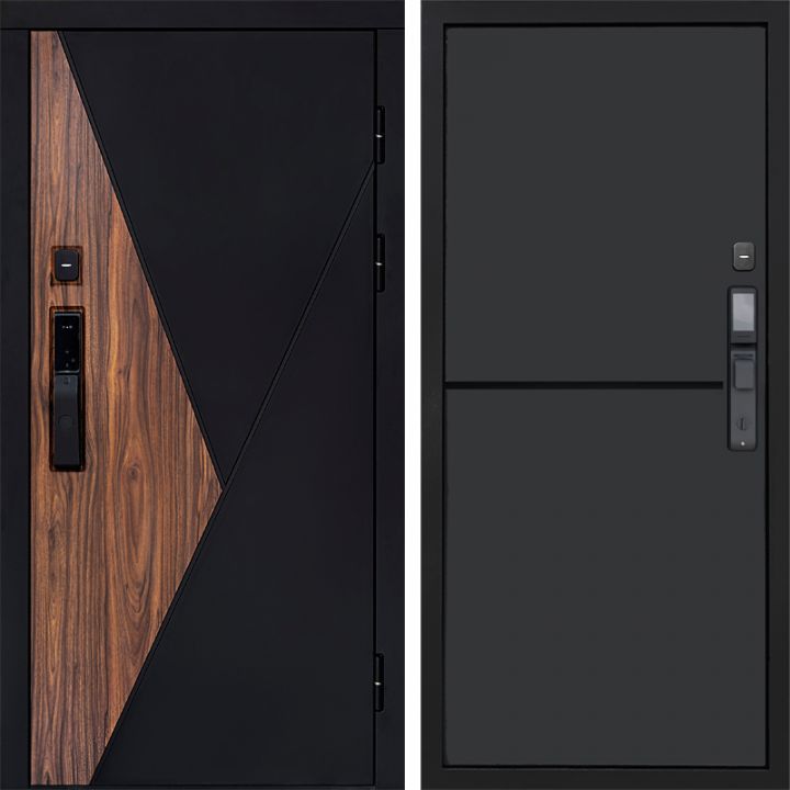 Входная дверь Termo-door МАТРИКС с электронным замком Нео Графит