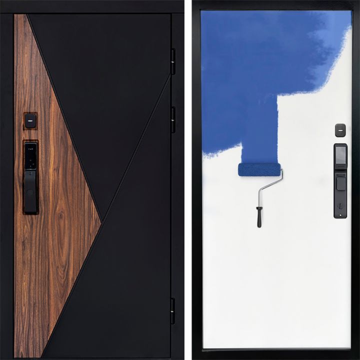 Входная дверь Termo-door МАТРИКС с электронным замком Грунт под покраску