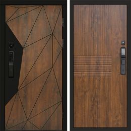 Входная дверь Termo-door ГЕОМЕТРИЯ с электронным замком Мастино Дуб