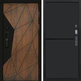 Входная дверь Termo-door ГЕОМЕТРИЯ с электронным замком Нео Black