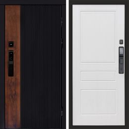 Входная дверь Termo-door ПРЕСТИЖ с электронным замком Классика Белое дерево