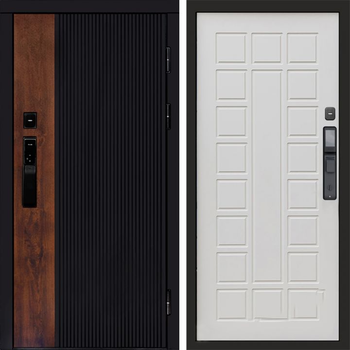 Входная дверь Termo-door ПРЕСТИЖ с электронным замком Престиж бежевый матовый