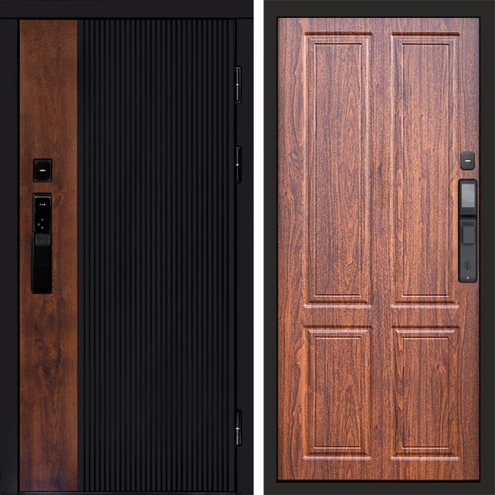 Входная дверь Termo-door ПРЕСТИЖ с электронным замком Орех стандарт