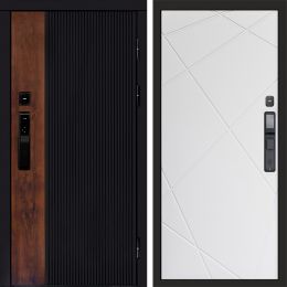 Входная дверь Termo-door ПРЕСТИЖ с электронным замком Лучи белый