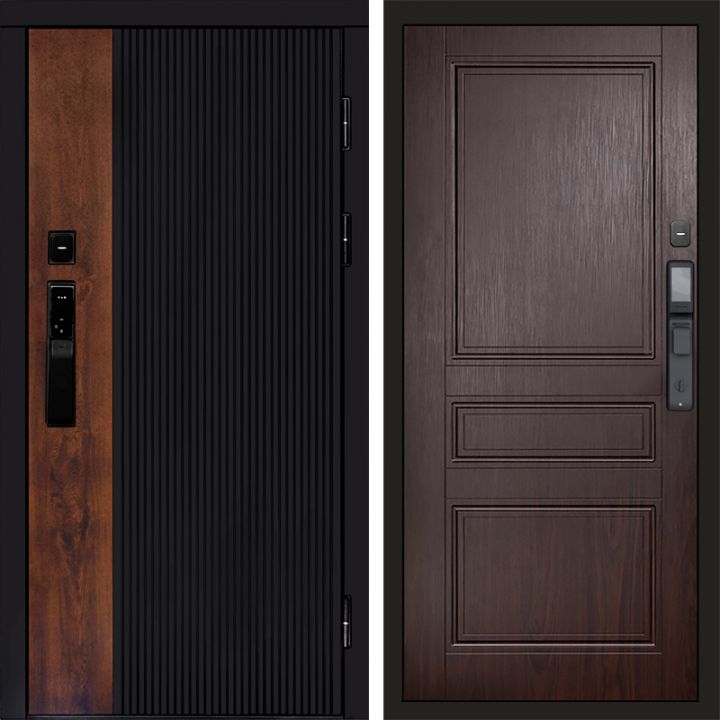 Входная дверь Termo-door ПРЕСТИЖ с электронным замком Класскика венге
