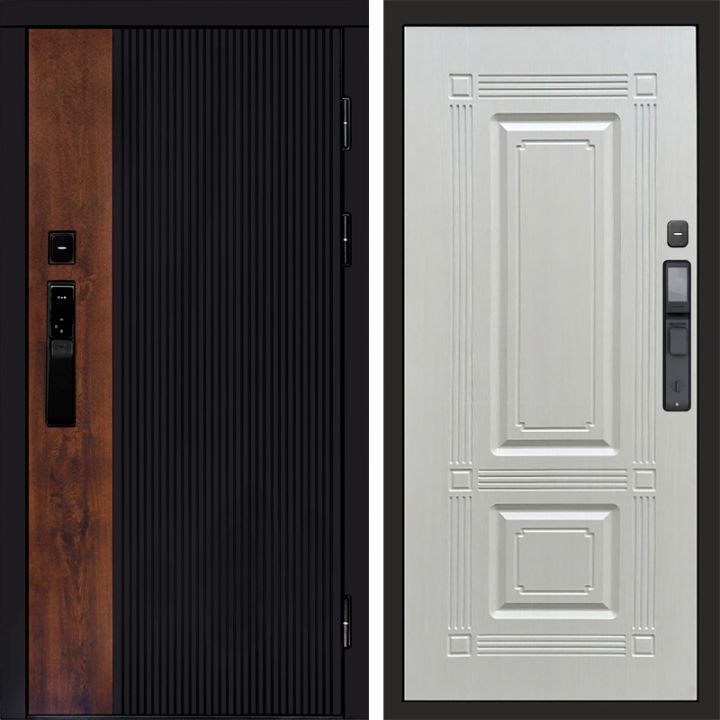 Входная дверь Termo-door ПРЕСТИЖ с электронным замком Мадрид Лиственница