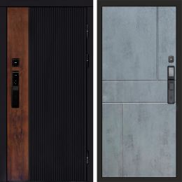 Входная дверь Termo-door ПРЕСТИЖ с электронным замком Мастино Бетон Темный