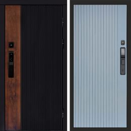 Входная дверь Termo-door ПРЕСТИЖ с электронным замком FLAT Грей Софт