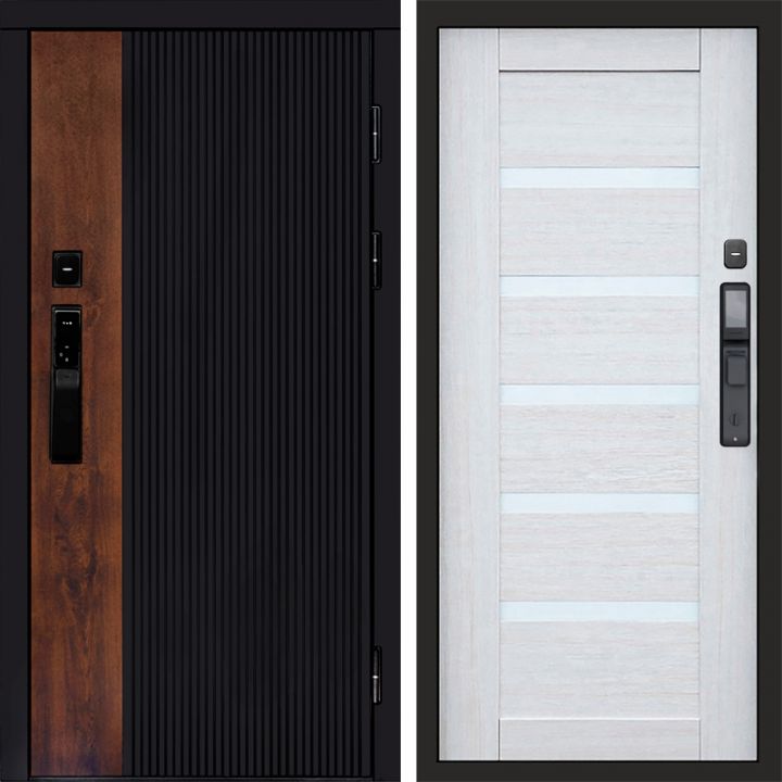 Входная дверь Termo-door ПРЕСТИЖ с электронным замком Царга лиственница