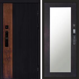 Входная дверь Termo-door ПРЕСТИЖ с электронным замком Зеркало Триумф венге