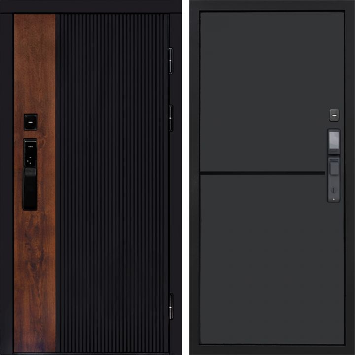 Входная дверь Termo-door ПРЕСТИЖ с электронным замком Нео Графит