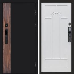 Входная дверь Termo-door ТОР с электронным замком Арка белое дерево