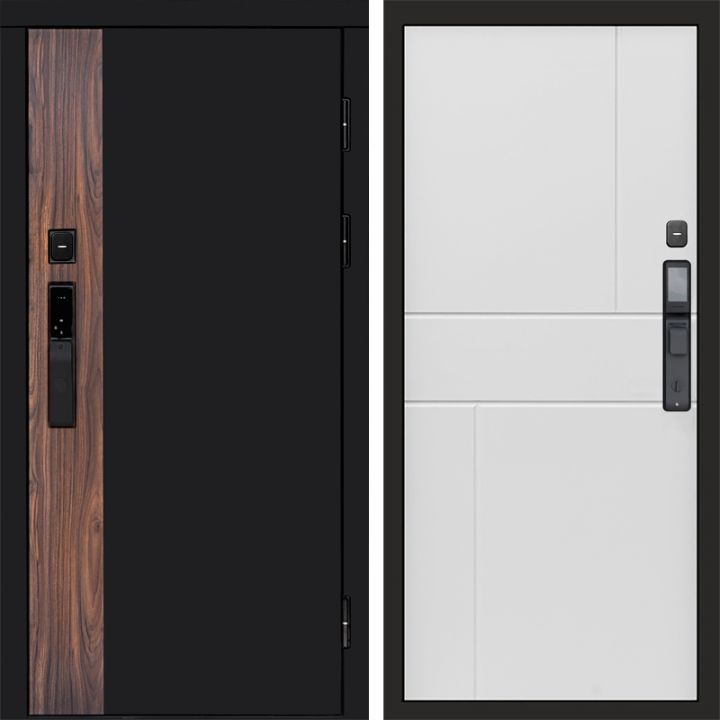 Входная дверь Termo-door ТОР с электронным замком Горизонт белый